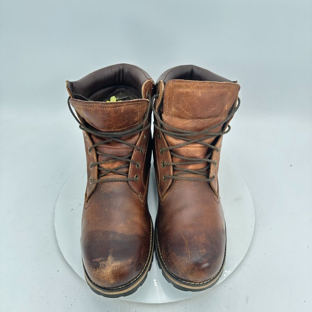 Timberland Rugged 6-Inch Men Size 11 74134 Brown Grain Leather Waterproof Boot - Picture 3 of 13